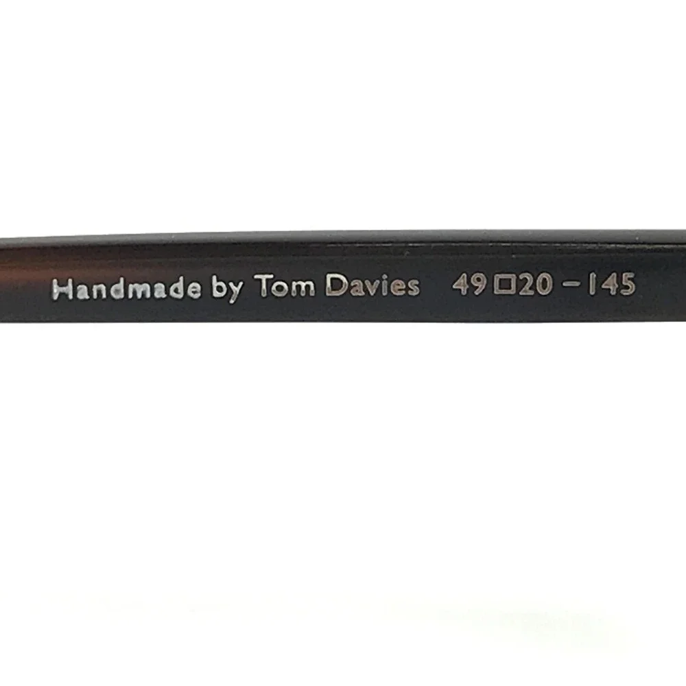 Tom Davies Eyeglasses Frames TD762 Col.1007 Dark Brown Tortoise Round 49-20-145